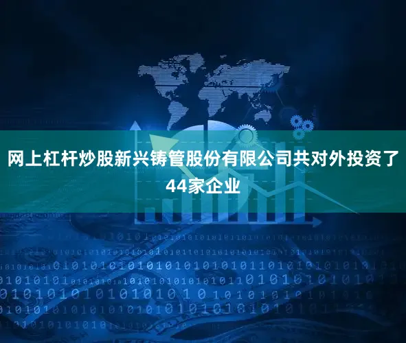 网上杠杆炒股新兴铸管股份有限公司共对外投资了44家企业